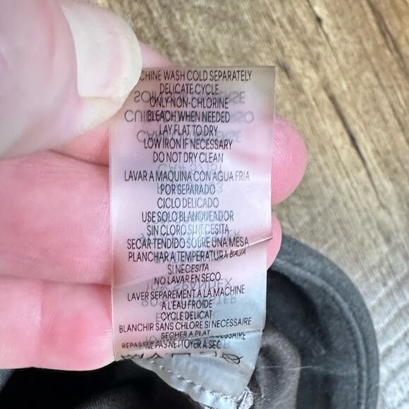 Calvin Klein Faux Suede Casual Legging Pull on Ankle Pant Taupe Sz Large - Picture 6 of 8